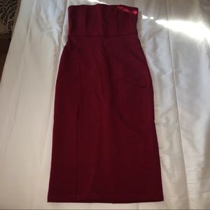 ‼️SOLD‼️ wine red bodycon dress